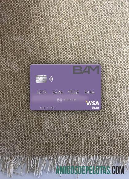 Guatemala Banco Agromercantil Visa Cartão de Débito Photolook Front exemplo real